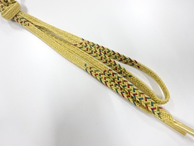 未使用品　正絹　夏手組帯締め